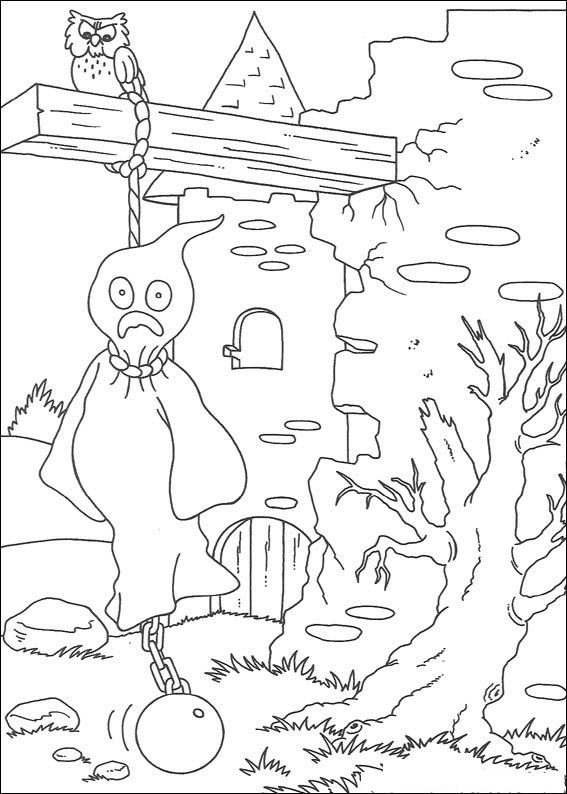 Plansa de colorat cu Halloween 133 39